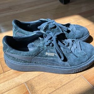 Puma black sneakers